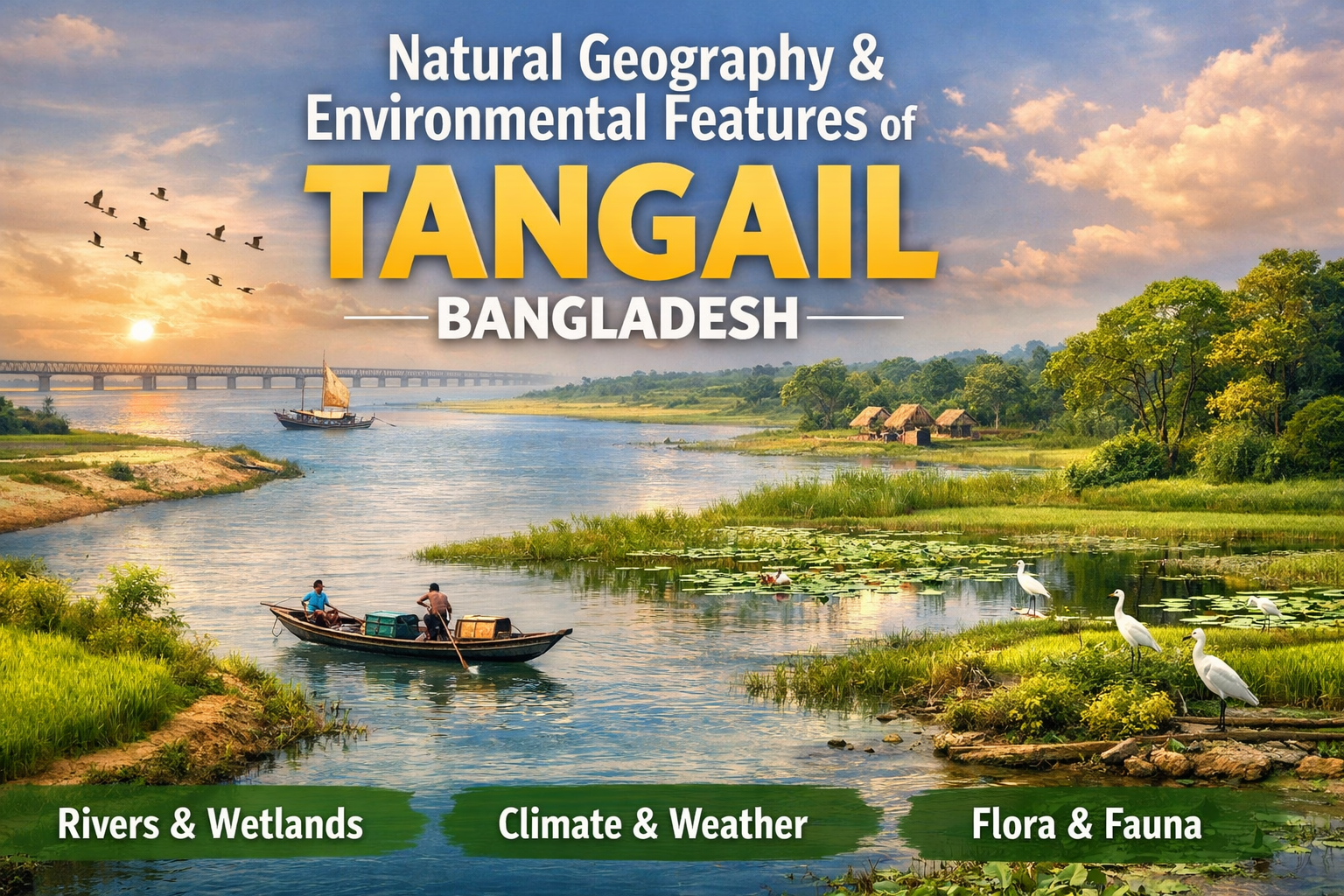 Natural Geography and Environmental Features of Tangail in Bangladesh: A Detailed Study of Rivers, Climate, and Biodiversity